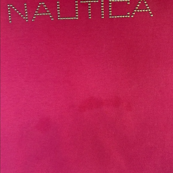 PRE-LOVED NAUTICA WOMEN’s PINK SHORT SLEEVE TEE- SIZE LARGE - Picture 8 of 12